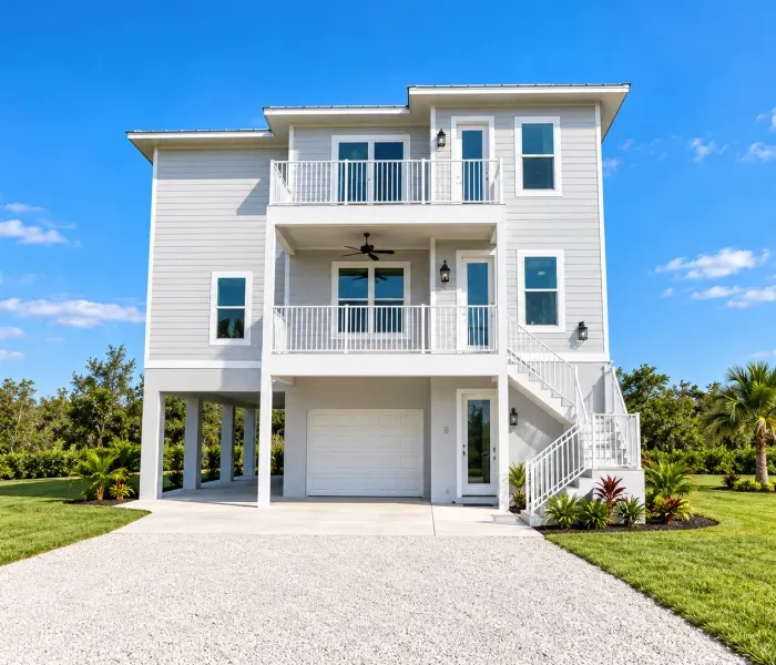 Completed Net Zero Construction coastal custom home in Florida